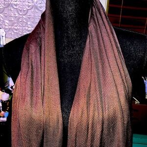 #172-Fine Shawls chocolate brown Viscose shawl with tassels